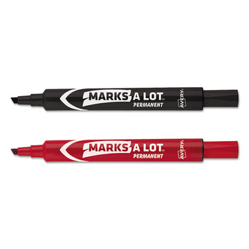 Avery® Marks A Lot Regular Desk-style Permanent Marker Value Pack, Broad Chisel Tip, Assorted Colors, 24-pack (98187) freeshipping - TVN Wholesale